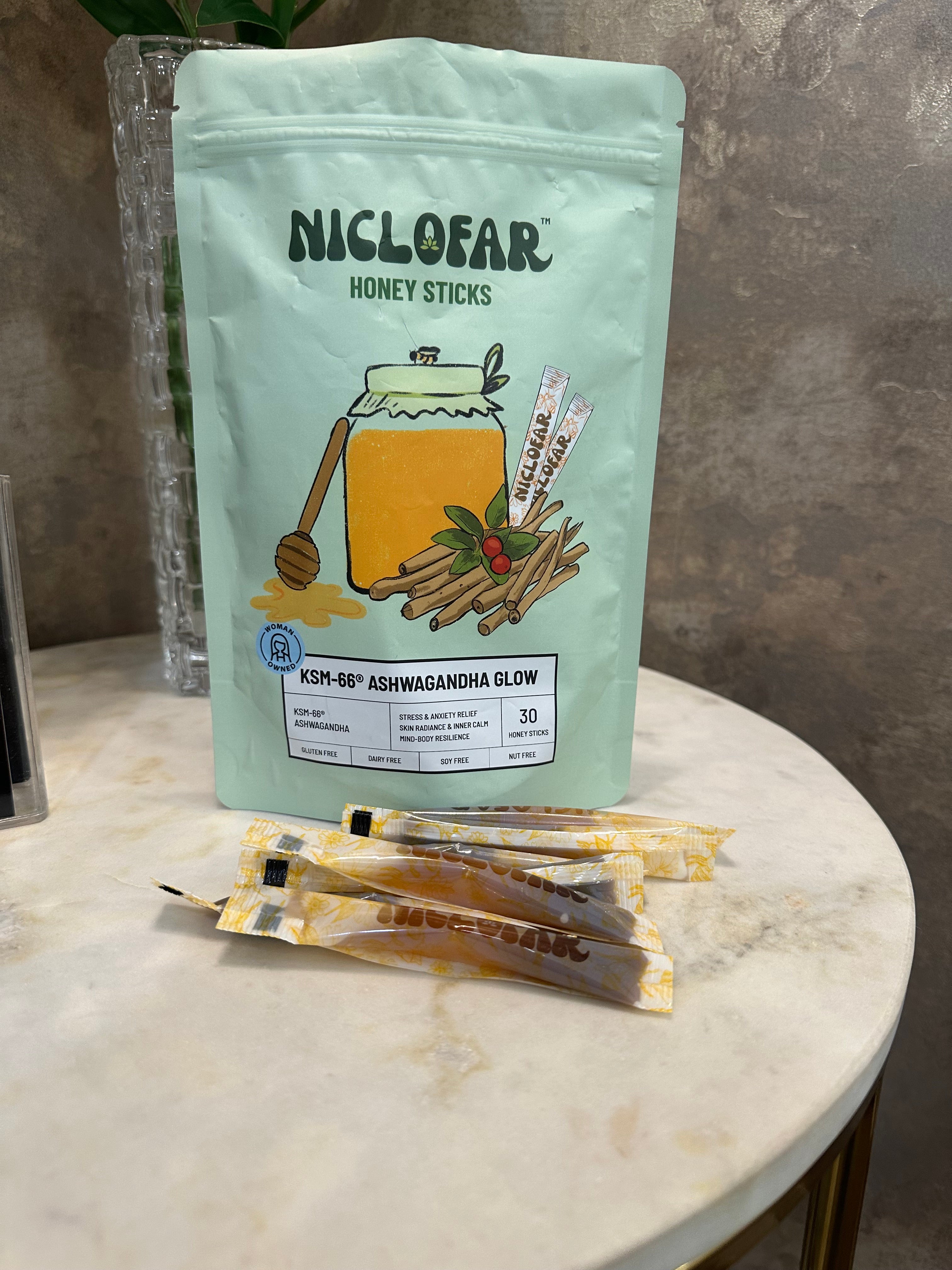 KSM-66 Ashwagandha Honey Sticks - Pack of 30