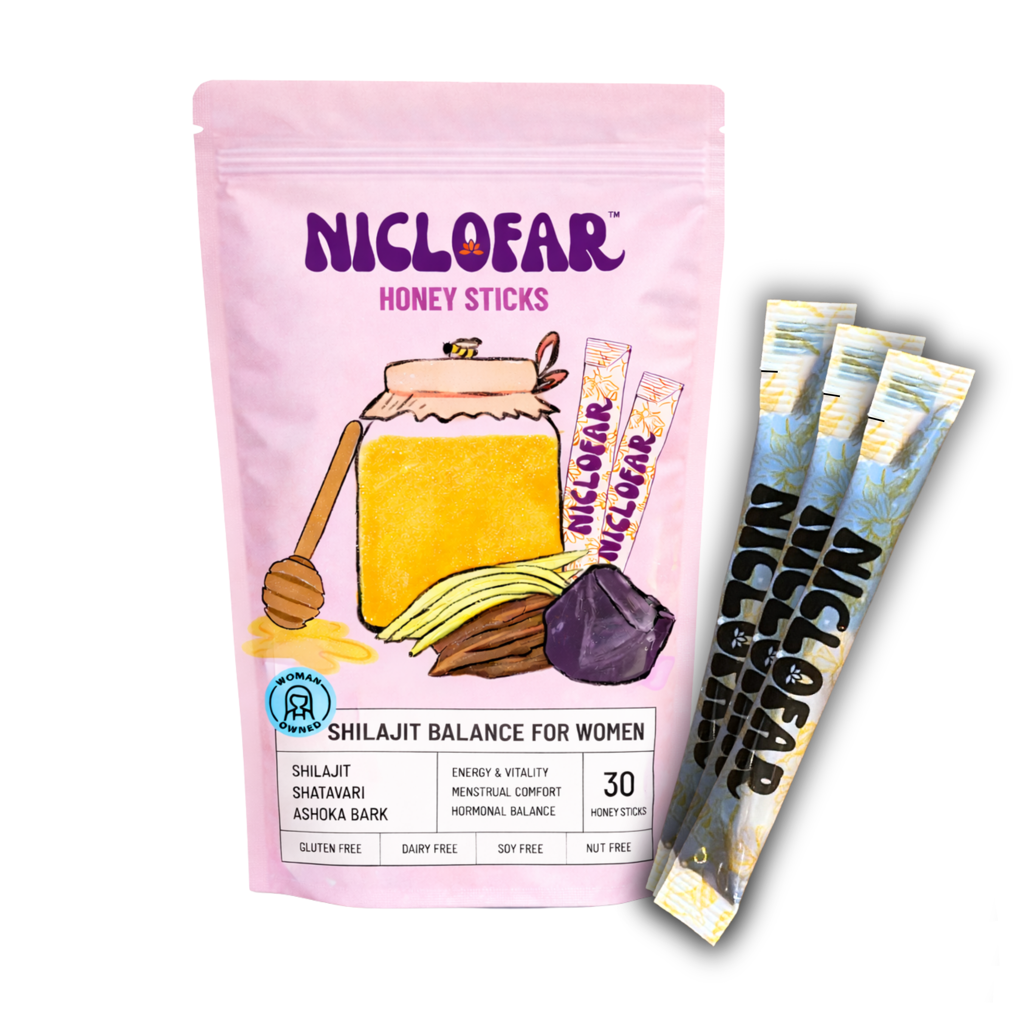 Shilajit Balance Energy Sticks with Shatavari & Ashoka Bark