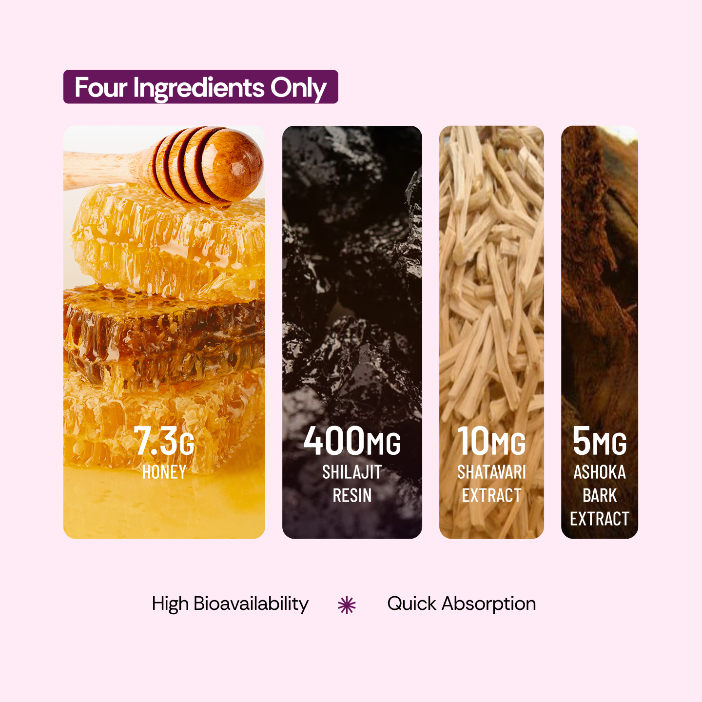 Shilajit Balance Energy Sticks with Shatavari & Ashoka Bark