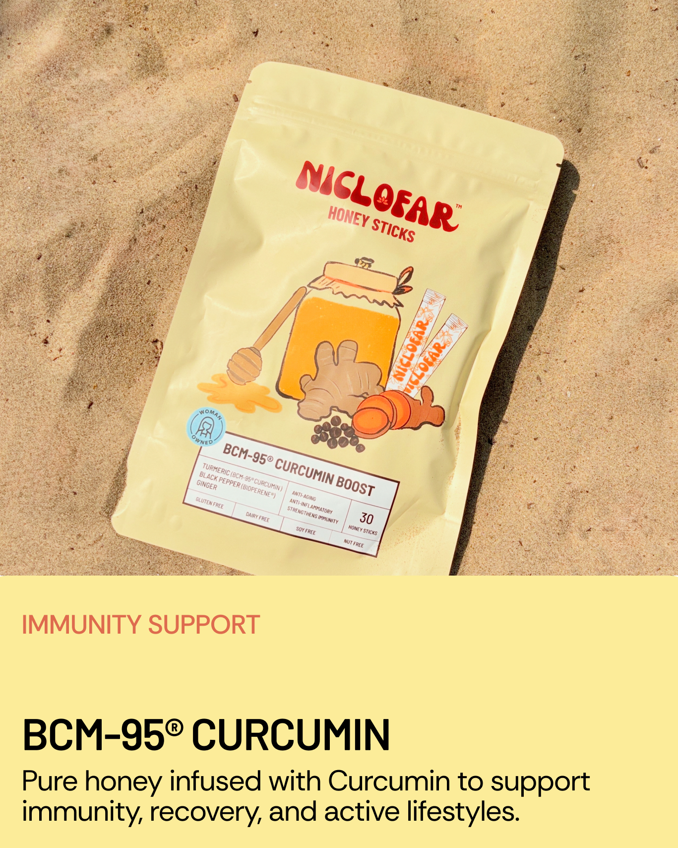 BCM-95 Turmeric Ginger Immunity Sticks