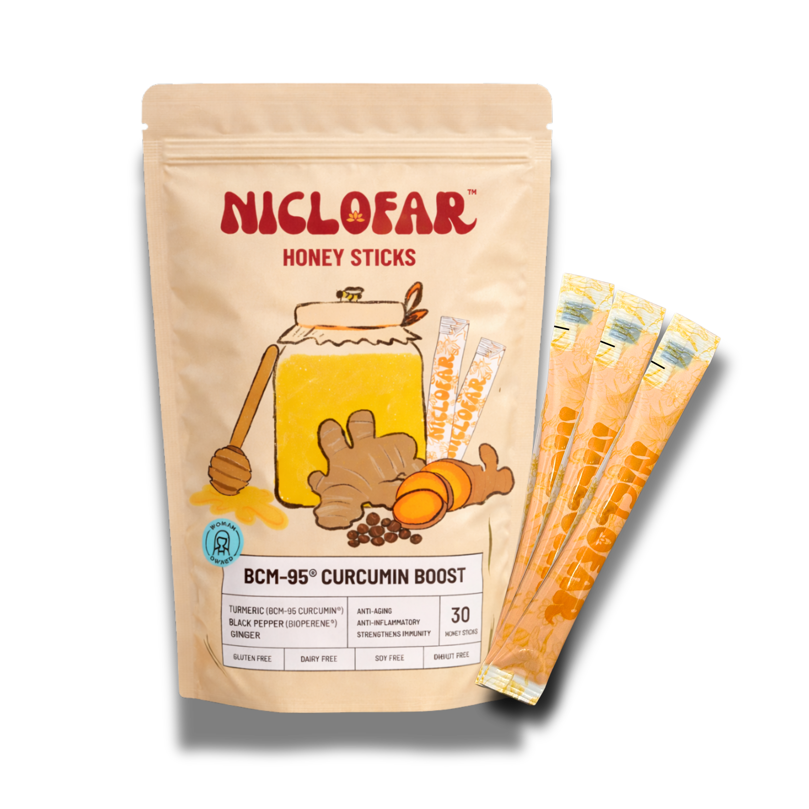 BCM-95® Turmeric Ginger Immunity Sticks